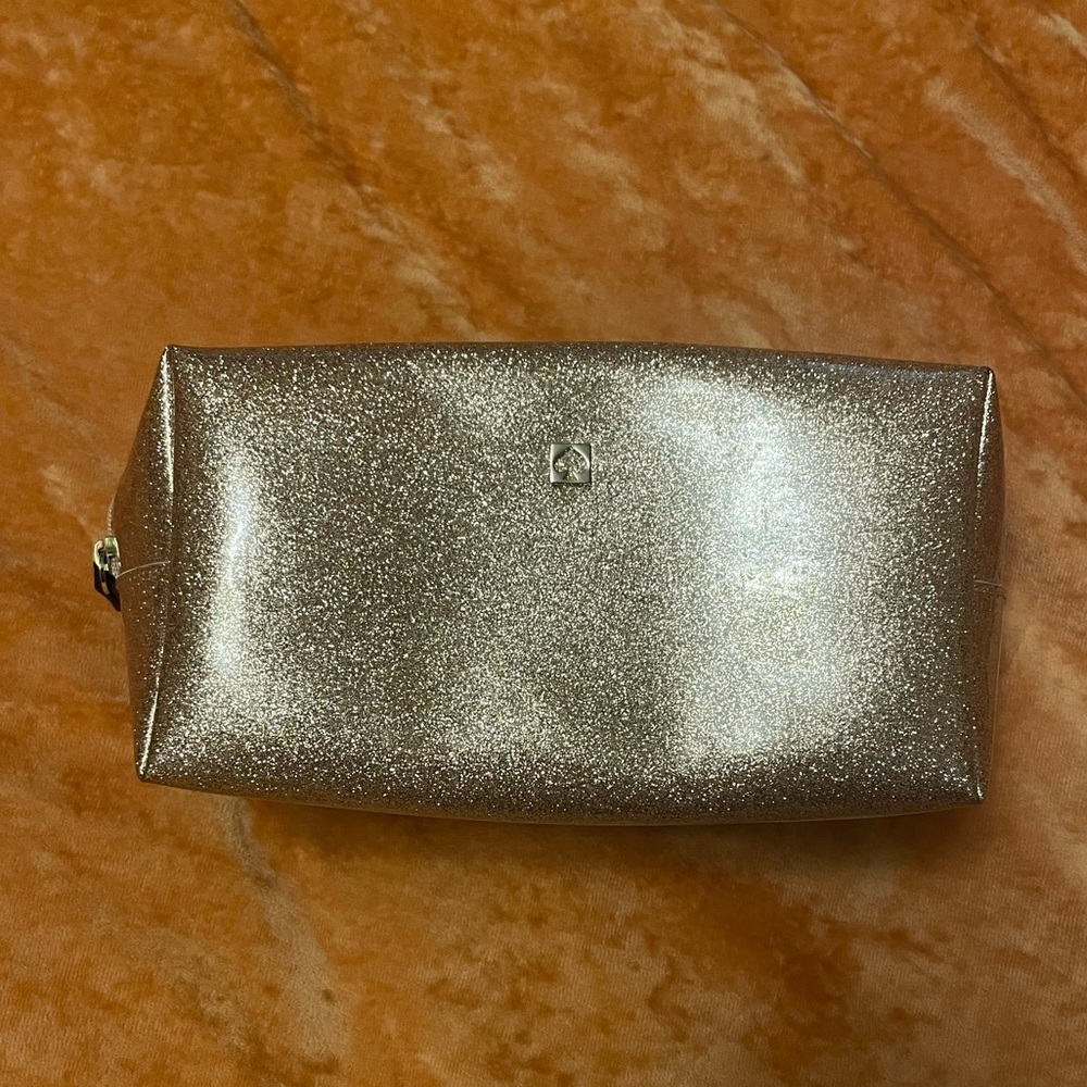 Kate Spade rose gold make up bag